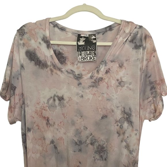 YFB - Young, Fabulous & Broke Marble Print Ruched-Bottom Bodycon Dress - Picture 3 of 7